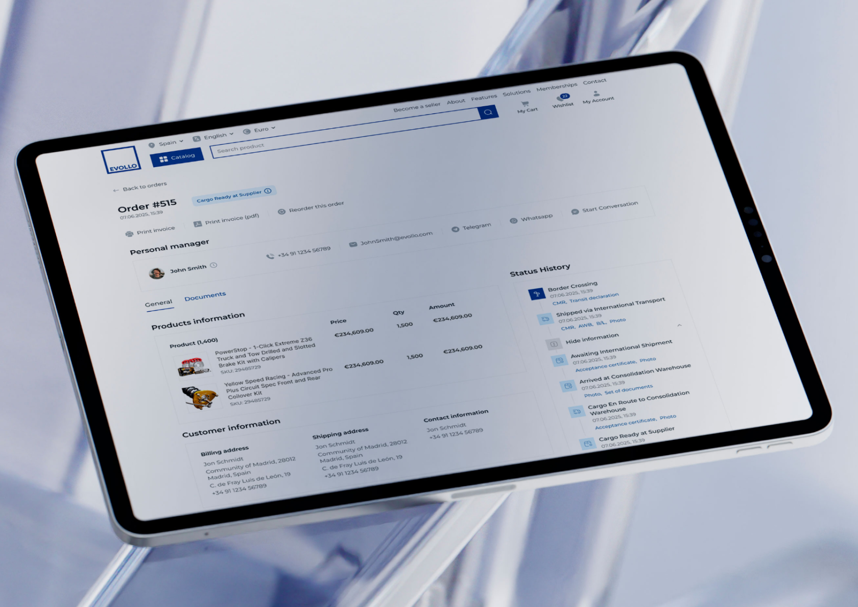 Buyer dashboard screenshot